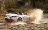 Jaguar F-Type rally car 2019 driven puddle