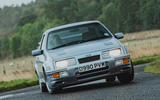85 Ford Mustang Mach e vs Sierra Cosworth cornering
