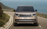 85 Land Rover Range Rover 2021 official reveal images on road nose