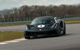 85 Lotus Evija 2021 track drive cornering front