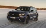 Volkswagen Touareg R 2020 official reveal images - driving front