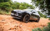 Porsche Macan prototype 2018 rocks front