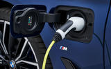 BMW 530e 2020 facelift official images - charging port