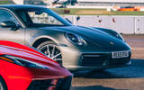Corvette C8 vs Porsche 911 UK - Porsche nose