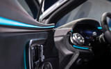 89 Mercedes EQS official reveal images ambient lighting