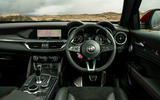 Alfa Romeo Stelvio Quadrifoglio 2018 UK RHD first drive - steering wheel