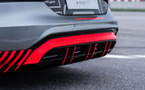 Audi RS E-tron GT 2021 prototype drive - rear diffuser