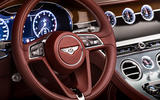 Bentley Continental GT convertible 2019 first drive review - steering wheel