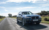 BMW X3 xDrive30e 2020 UK first drive review - on the road front