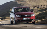 9 dacia sandero 2019 uk fd cornering front