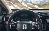 Honda CR-V 2018 first drive review steering wheel