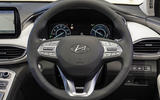 9 Hyundai Santa fe 2021 UK first drive review steering wheel