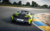 McLaren 600LT Spider 2019 first drive review - track rear