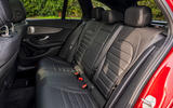 Mercedes-Benz C300e 2020 UK first drive review - rear seats