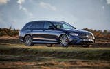 9 Mercedes Benz E Class 400d Estate 2021 UK first drive review on road front