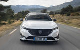 9 Peugeot 308 Hybrid 225 2021 LHD review on road nose