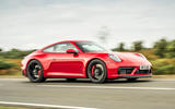 9 Porsche 911 GTS 2021 UK first drive review on road front