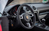 Porsche Cayman T 2019 first drive review - steering wheel