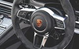 Porsche Panamera GTS 2019 UK first drive review - steering wheel