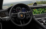 Porsche Panamera Turbo S Sport Turismo 2020 first drive review - steering wheel