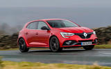 9 Renault Megane RS 300 EDC 2021 UK first drive review on road front