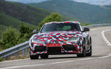 Toyota Supra 2019 prototype first drive review on the road front