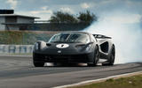 90 Lotus Evija 2021 track drive smoke