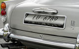 Aston Martin DB5 Goldfinger Continuation rear number plates