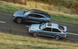 93 Ford Mustang Mach e vs Sierra Cosworth aerial