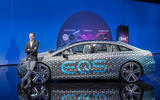 93 Mercedes Benz EQS interior official posing