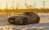95 Mercedes AMG SL prototype official winter testing tracking