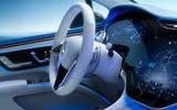 95 Mercedes Benz EQS interior official steering wheel