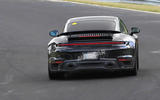 95 Porsche 911 hybrid spy images 2021 rear end