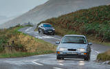 96 Ford Mustang Mach e vs Sierra Cosworth chasing