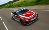 99 Kia Stinger GT420 racer - aerial view track