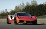 Lotus Evija development car at Hethel - front static