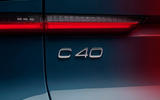 96 volvo c40 recharge 2021 official images rear badge