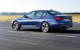 BMW 530e 2020 facelift official images - tracking rear