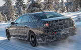 97 BMW i7 official winter testing 2021 tracking rear