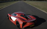 Lotus Evija development car at Hethel - rear static