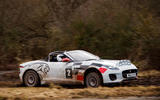 Jaguar F-Type rally car 2019 driven hero side