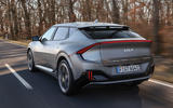 98 Kia EV6 prototype ride 2022 tracking rear