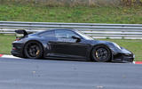 Porsche 911 GT3 prototype at Nurburgring - track side