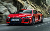 99 Audi R8 Performance RWD 2021 official images coupe tracking front