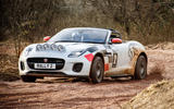 Jaguar F-Type rally car 2019 driven - hero front