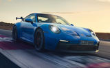 99 Porsche 911 GT3 2021 official images track front