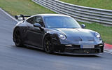 Porsche 911 GT3 prototype at Nurburgring - track front