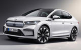 99 Skoda Enyaq coupe official studio static front