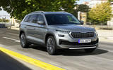 99 Skoda Kodiaq MY2021 facelift official images tracking front