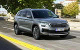 99 skoda kodiaq my2021 facelift official images tracking front
